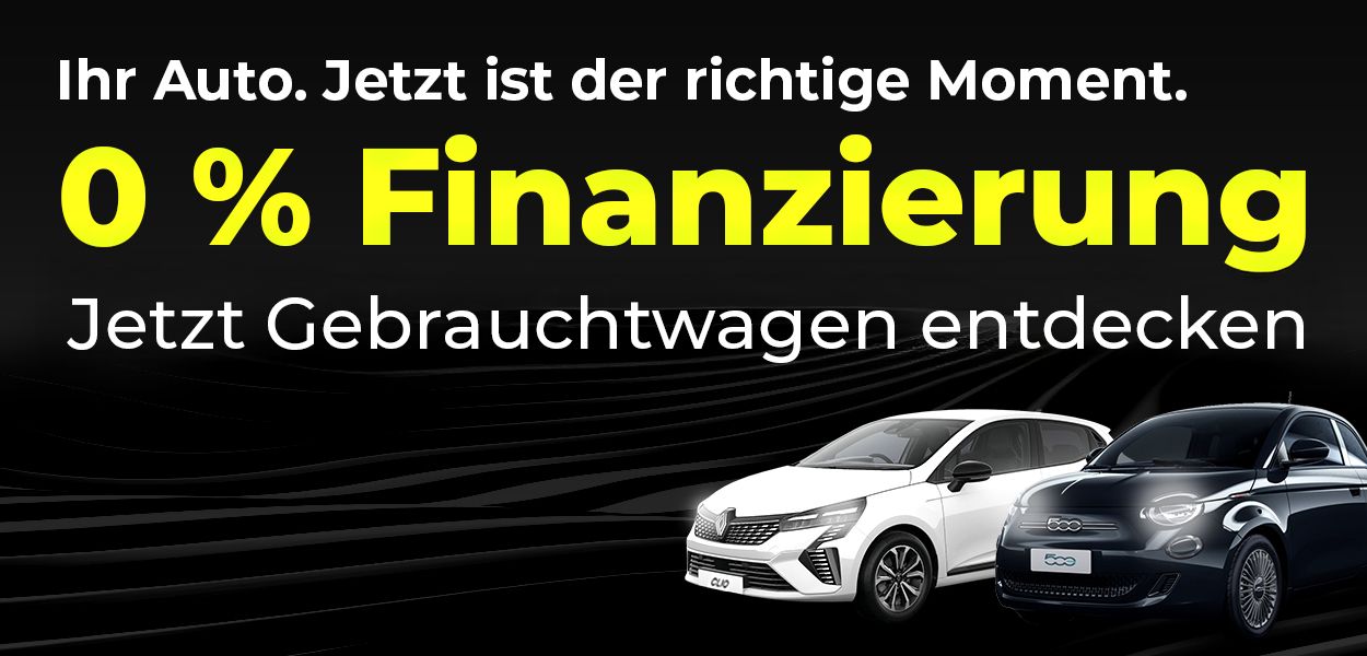 Ihr Gebrauchtwagen – jetzt mit 0 % finanzieren