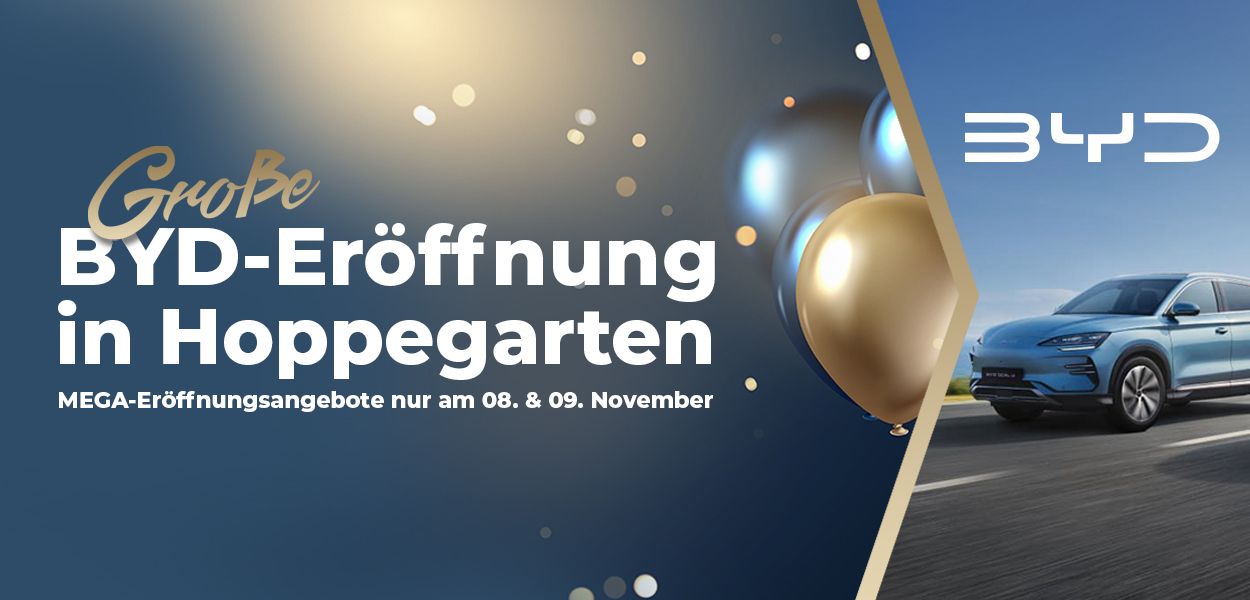 BYD jetzt auch in Hoppegarten – feiern Sie mit uns am 8. und 9.11.!