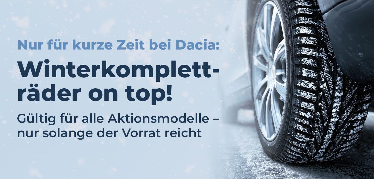 Dacia Winterkompletträder geschenkt