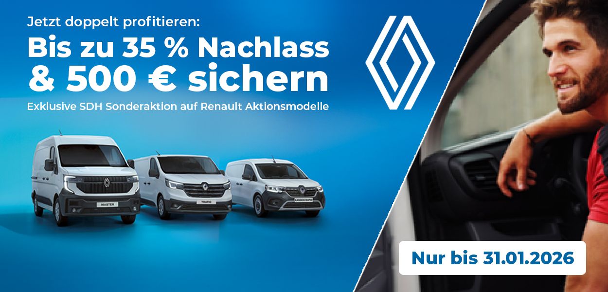 Jetzt doppelt profitieren: Renault Aktionsmodelle und Strauss-Gutschein sichern