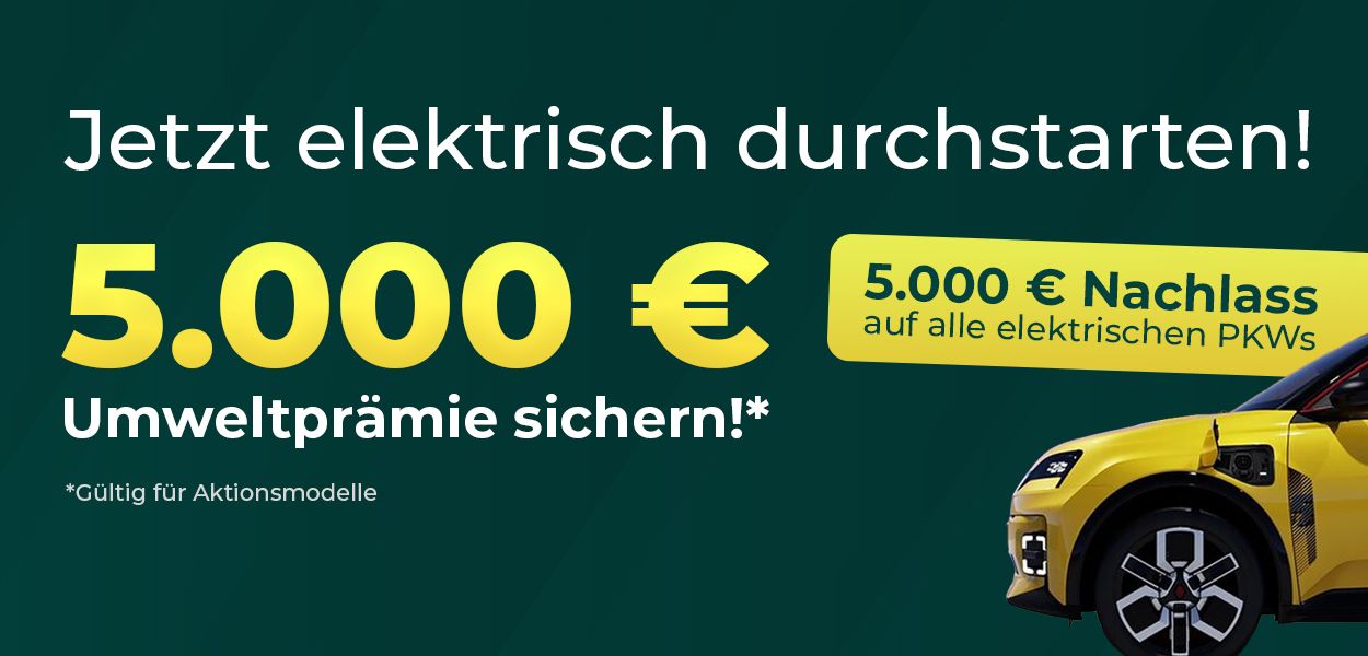 5.000 € König-Umweltprämie für Elektro-Fahrzeuge