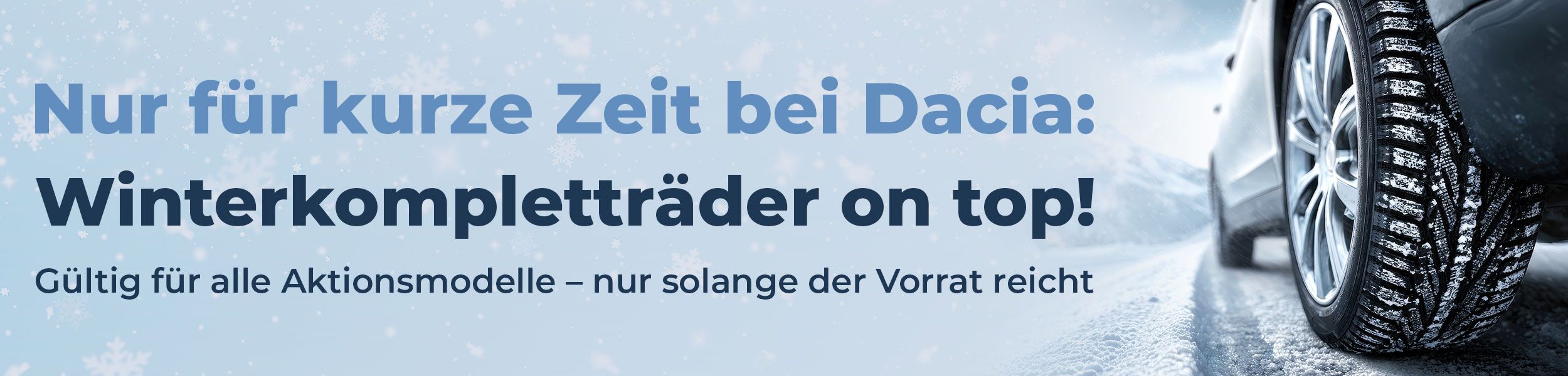 Dacia Winterkompletträder geschenkt