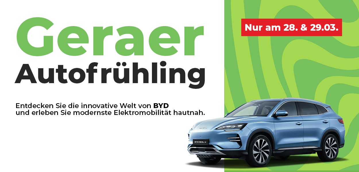 Geraer Autofrühling – Elektromobilität und Automesse erleben