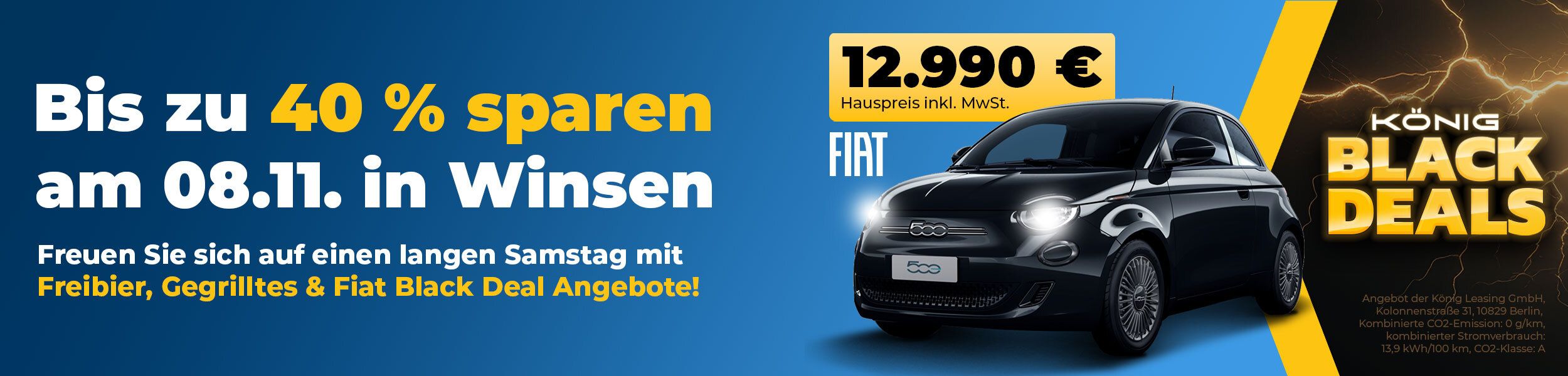 Langer Samstag in Winsen – Fiat Black Deals & Weihnachtsgeld sichern!