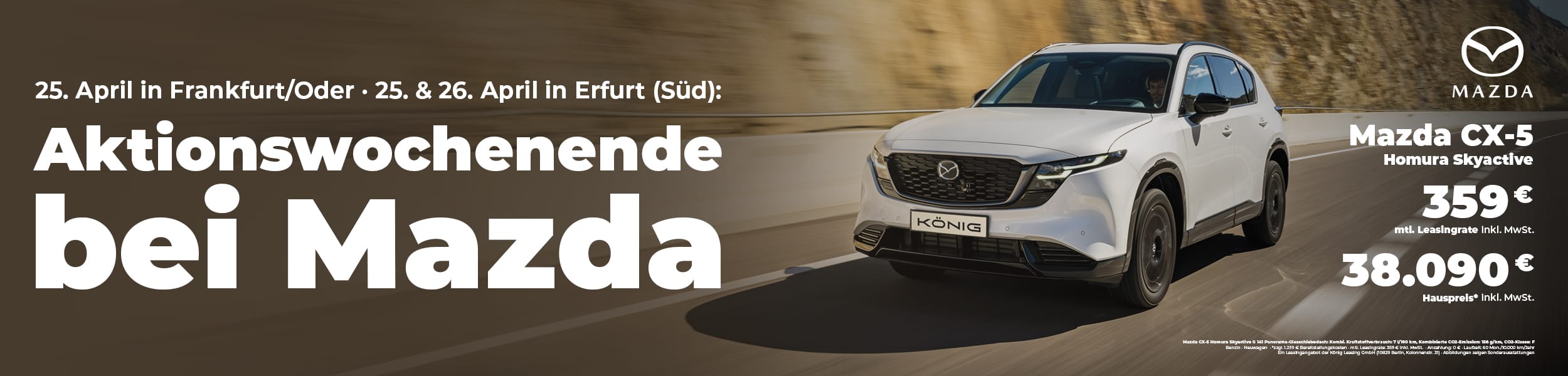 Mazda Aktion – den neuen CX-5 live erleben