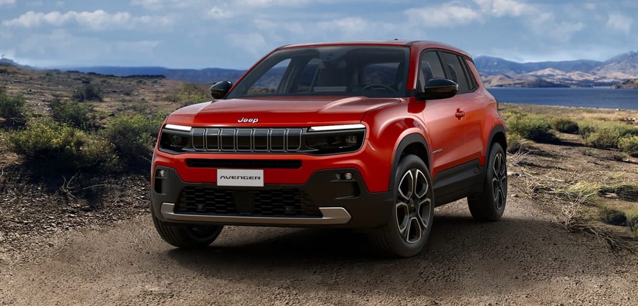Jeep Avenger in rot