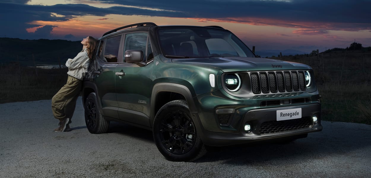 Jeep Renegade in dunkelgrün