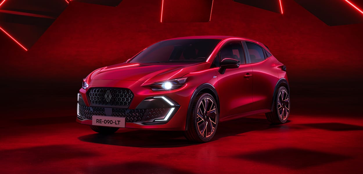 Renault Clio Modell 2026 in rot