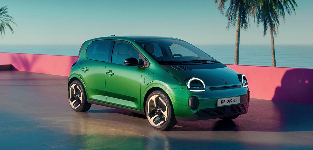 Renault Twingo Modell 2026 in grün